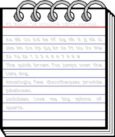 FZ BASIC 14 HOLLOW LEFTY Font