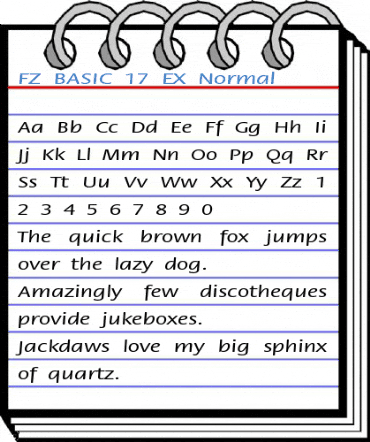 FZ BASIC 17 EX Normal Font