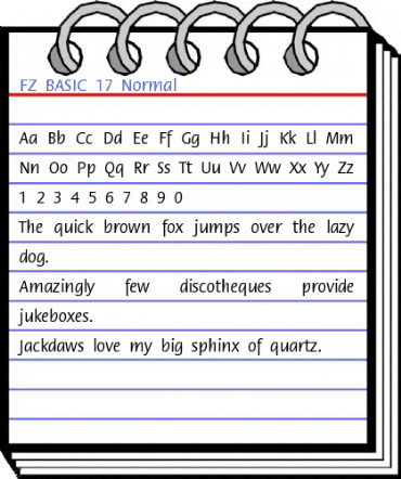 FZ BASIC 17 Font