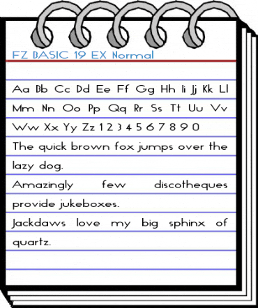 FZ BASIC 19 EX Font