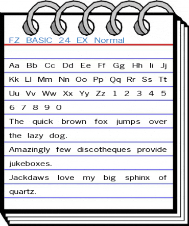 FZ BASIC 24 EX Normal Font