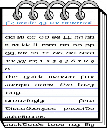 FZ BASIC 43 EX Normal Font