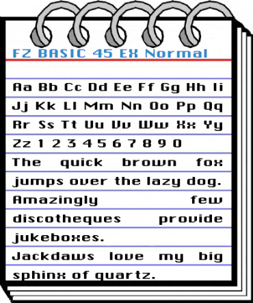 FZ BASIC 45 EX Normal Font