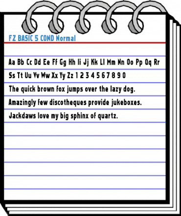 FZ BASIC 5 COND Normal Font