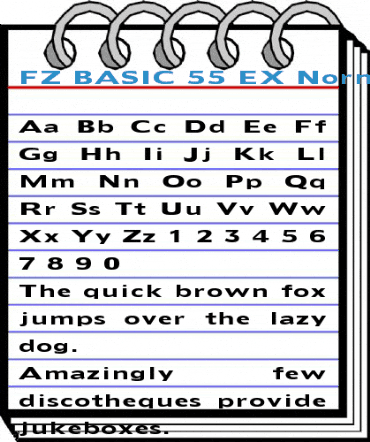 FZ BASIC 55 EX Normal Font