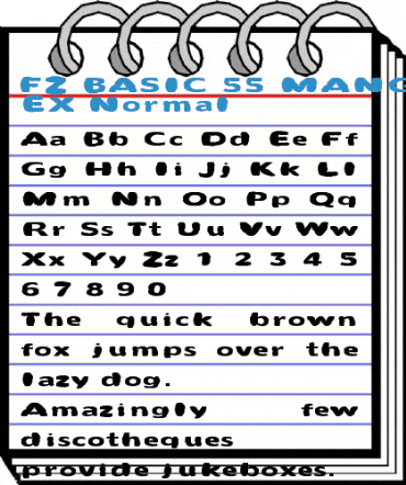 FZ BASIC 55 MANGLED EX Normal Font