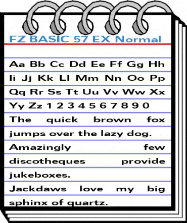FZ BASIC 57 EX Font