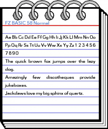 FZ BASIC 58 Font