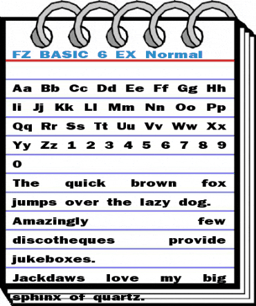 FZ BASIC 6 EX Normal Font