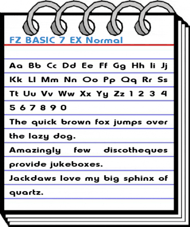 FZ BASIC 7 EX Normal Font