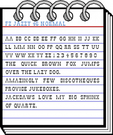 FZ JAZZY 46 Normal Font