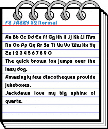FZ JAZZY 52 Normal Font
