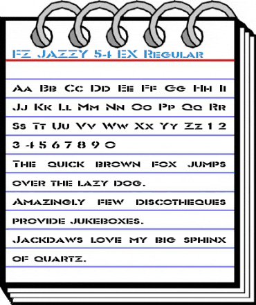 FZ JAZZY 54 EX Regular Font