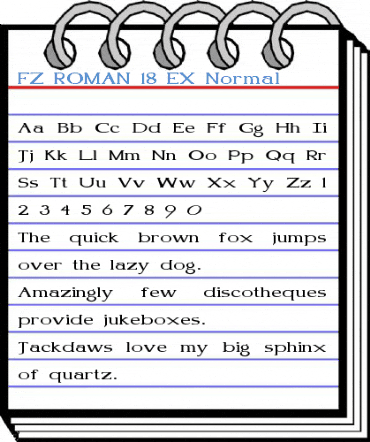 FZ ROMAN 18 EX Normal Font