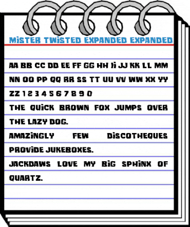 Mister Twisted Expanded Font