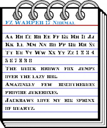 FZ WARPED 17 Font