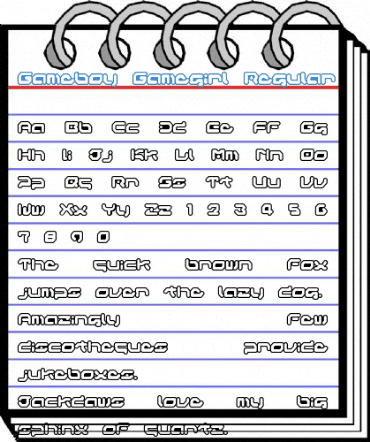 Gameboy Gamegirl Regular Font
