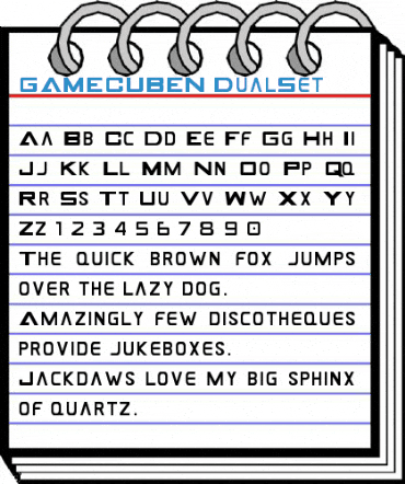 GAMECUBEN DualSet Font