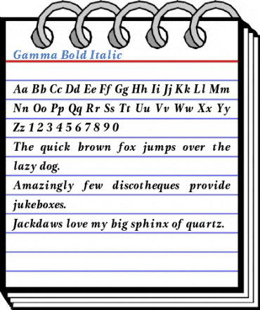 Gamma Font