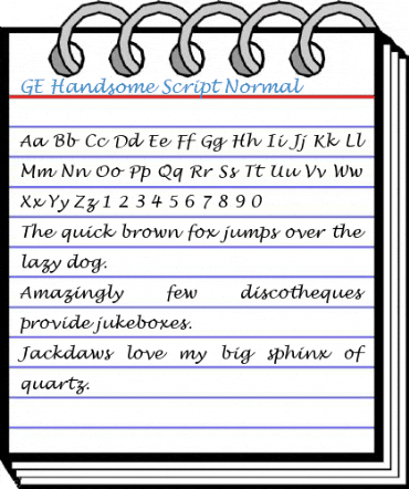 GE Handsome Script Font