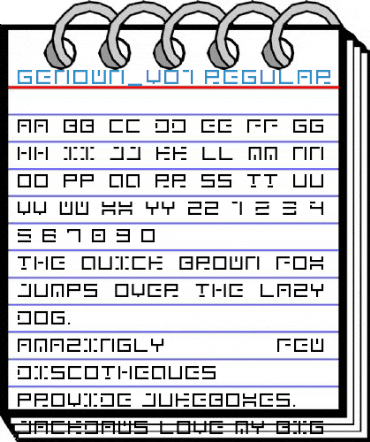 genown_v01 Regular Font