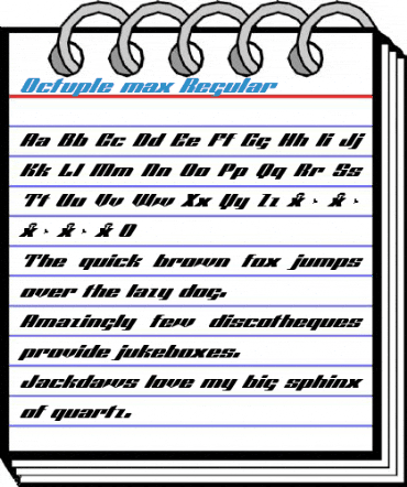 Octuple max Font