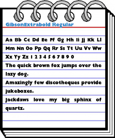 GibsonExtrabold Font