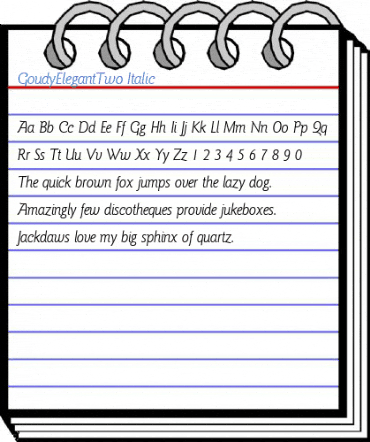 GoudyElegantTwo Font