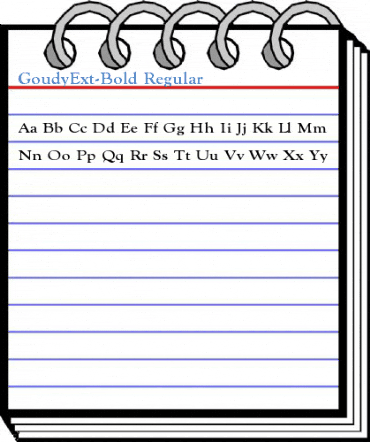 GoudyExt-Bold Regular Font