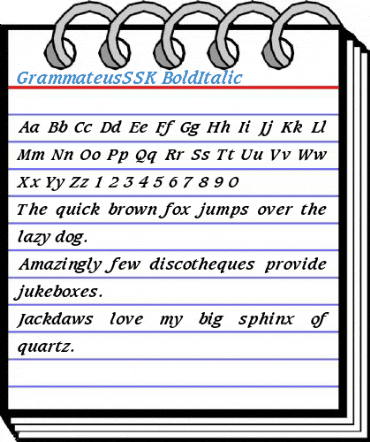 GrammateusSSK Font