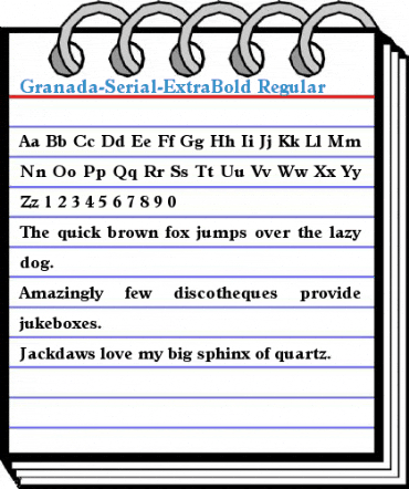 Granada-Serial-ExtraBold Font