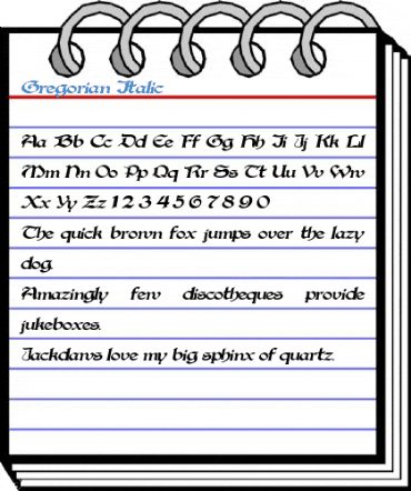 Gregorian Font