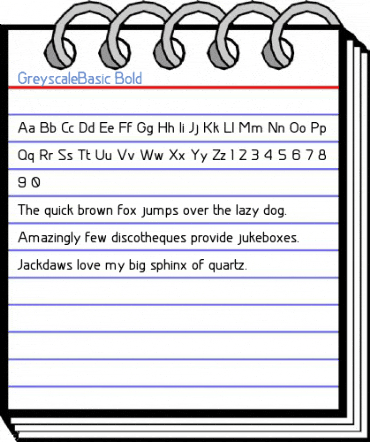 GreyscaleBasic Bold Font