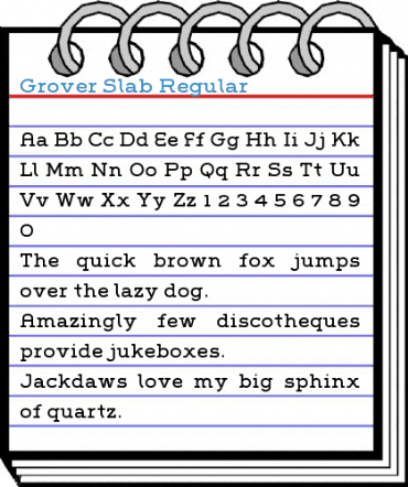 Grover Slab Font