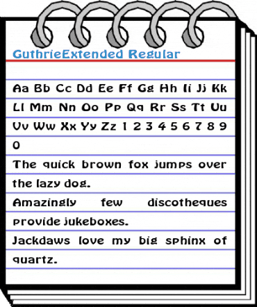 GuthrieExtended Font