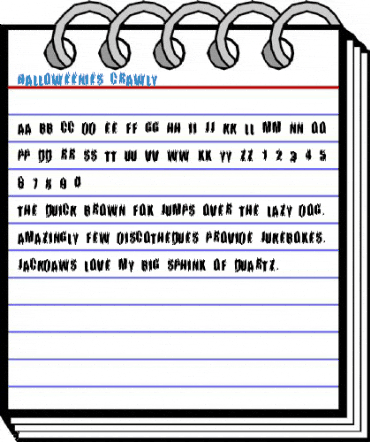 Halloweenies Crawly Font