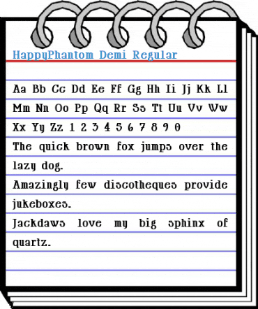 HappyPhantom Demi Regular Font