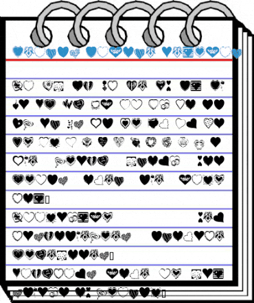 Hearts Galore Font