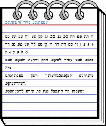 Hebrew-WSI Font