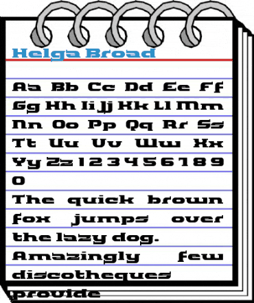 Helga Broad Font