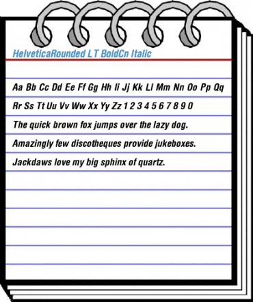 HelveticaRounded LT BoldCn Font