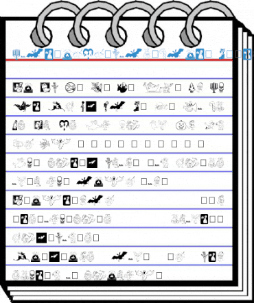 HolidaySymbols-Plain Medium Font