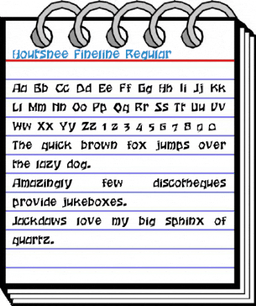 Houtsnee Fineline Regular Font