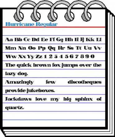 Hurricane Regular Font