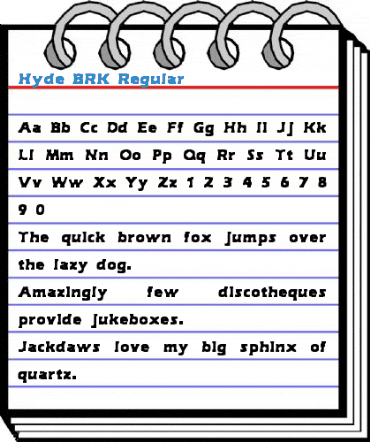 Hyde BRK Font