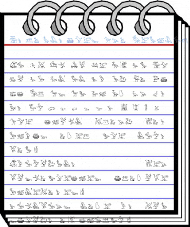 Hyroglyphes Two Font