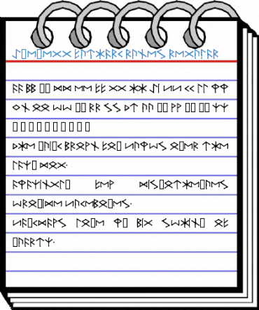 Ice-egg Futhark Runes Regular Font