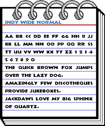 Indy Wide Font