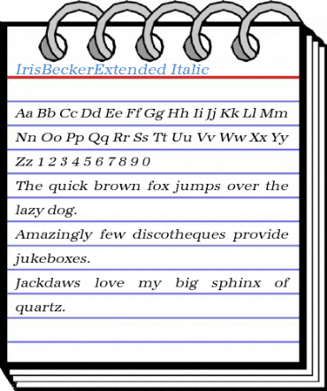 IrisBeckerExtended Font