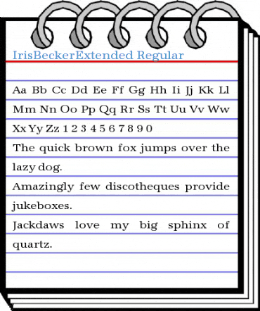 IrisBeckerExtended Font